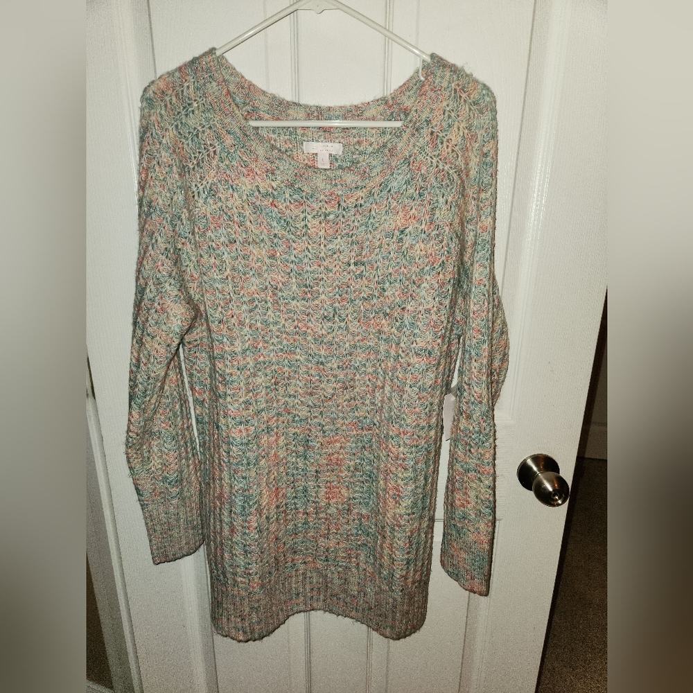 Lauren Conrad multicolor sweater large